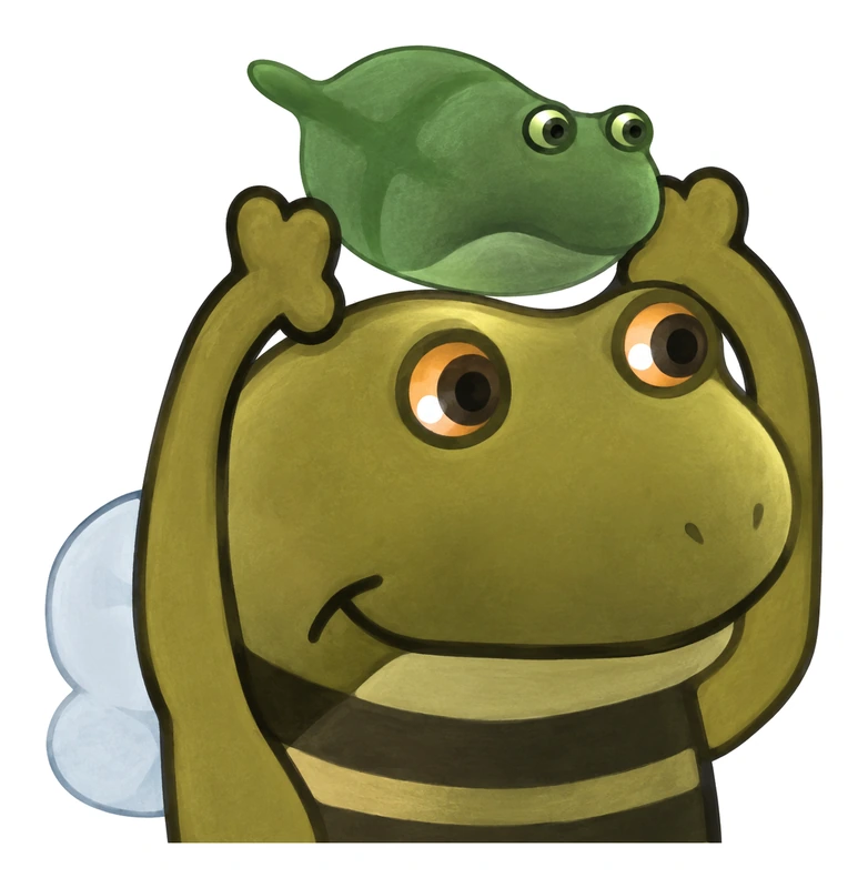 Bufo Bee Leaf sticker