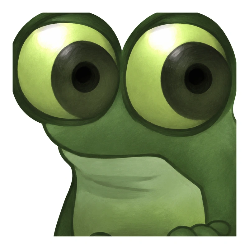Bufo Big Eyes Stare sticker