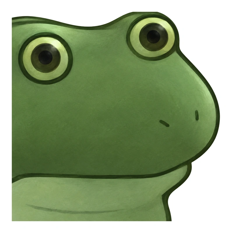 Bufo Blank Stare sticker