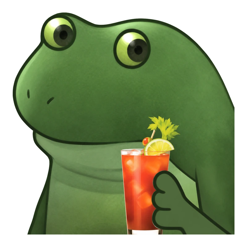 Bufo Bloody Mary sticker