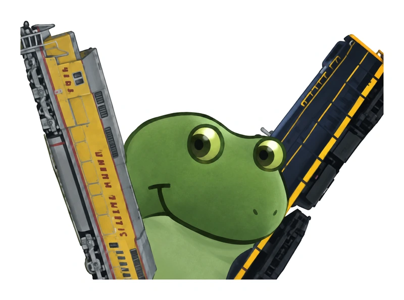 Bufo But His Arms Are Ho Scale Model Trains sticker
