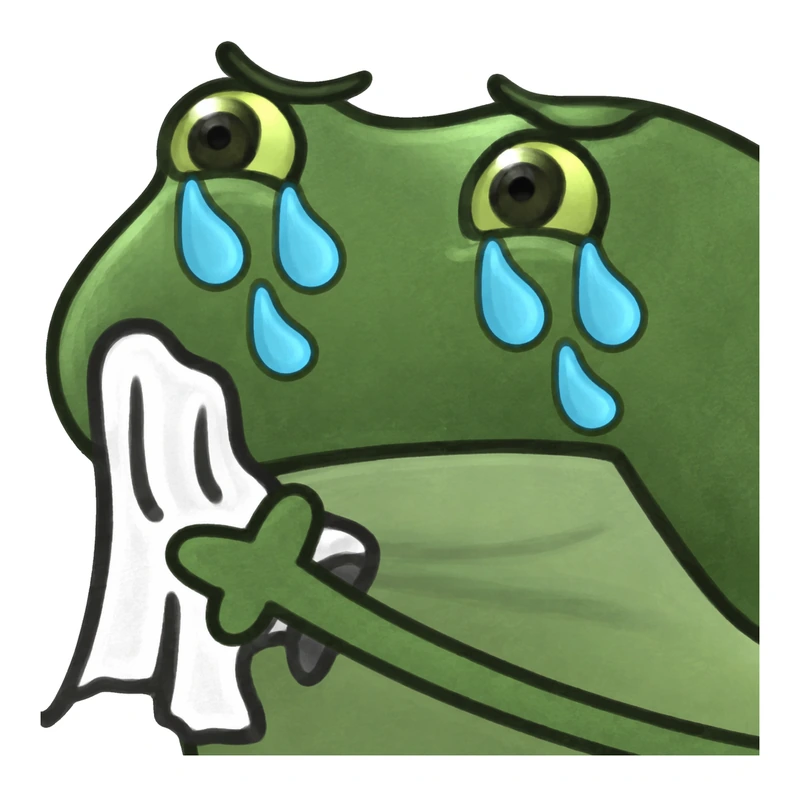 Bufo Cry sticker
