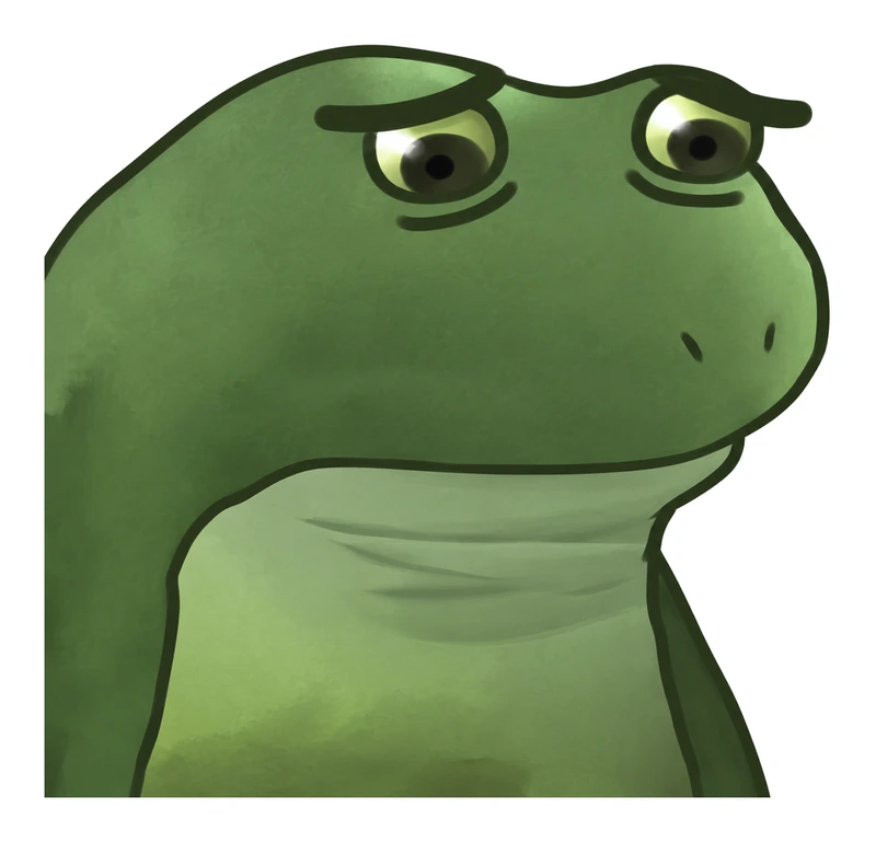 Bufo Disappointed sticker
