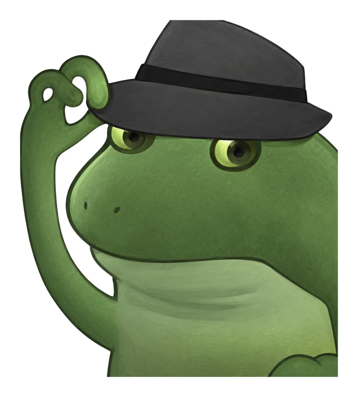 Bufo Fedora sticker