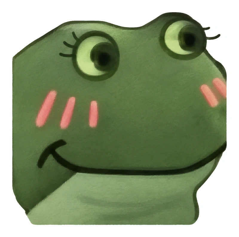 Bufo Feeling Pretty Might Delete Later sticker