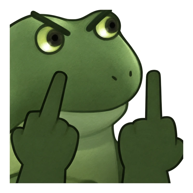 Bufo Flipoff sticker