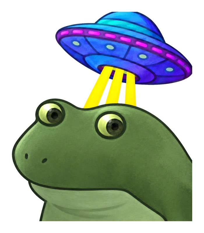 Bufo Is Getting Abducted sticker