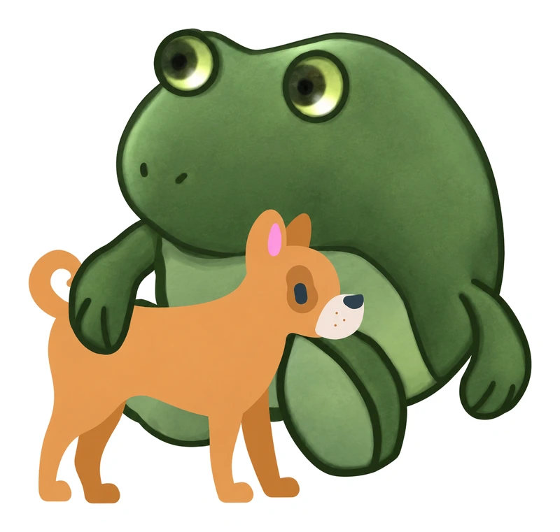 Bufo Is Petting Your Dog sticker