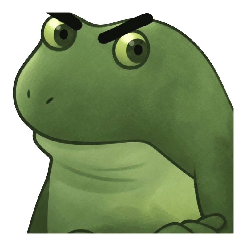 Bufo Isnt Angry Just Disappointed sticker