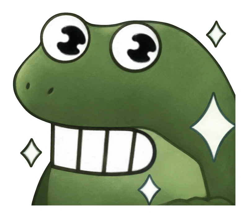 Bufo Just Got Back From The Dentist sticker