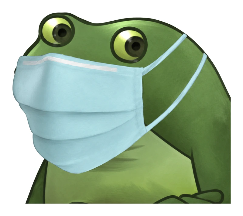 Bufo Mask sticker