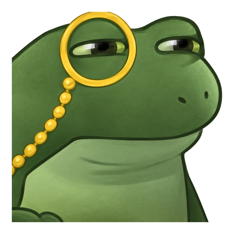 Bufo Monocle sticker