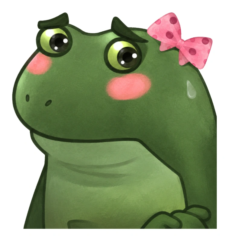 Bufo Nervous But Cute sticker