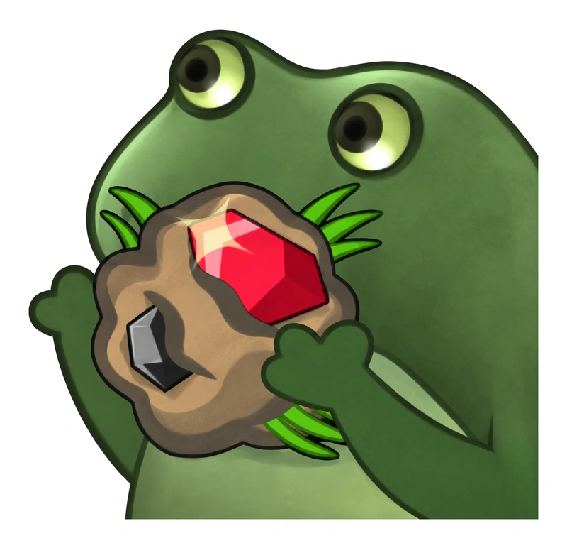 Bufo Offers A Ball Of Mud sticker