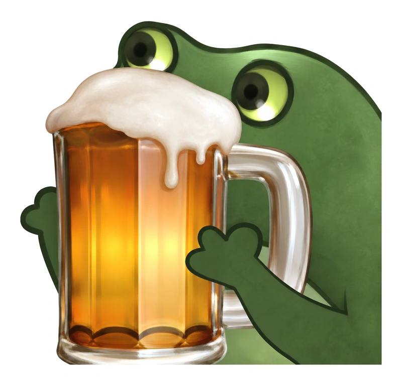 Bufo Offers A Beer sticker