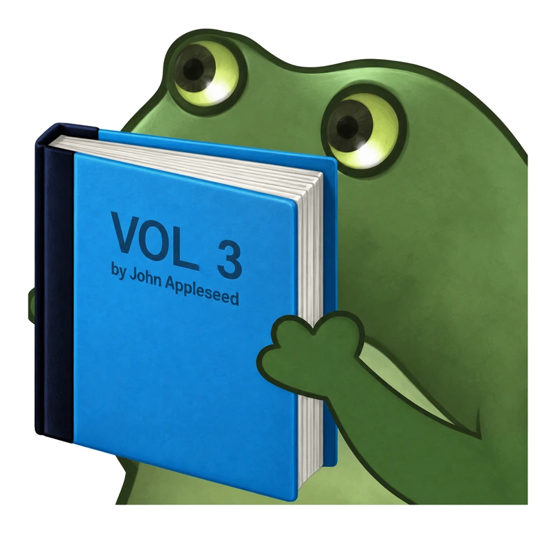 Bufo Offers A Book sticker