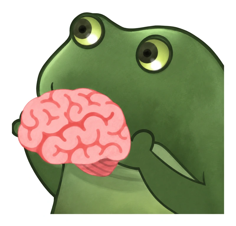 Bufo Offers A Brain sticker