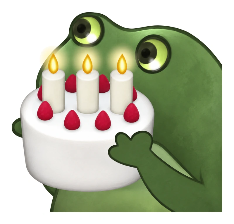 Bufo Offers A Cake sticker