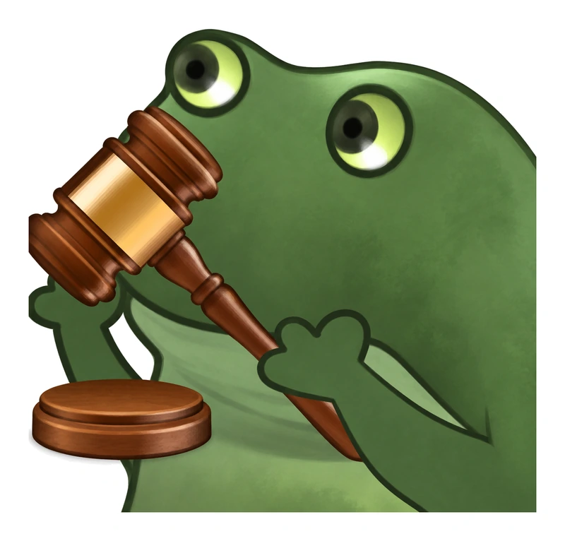 Bufo Offers A Gavel sticker