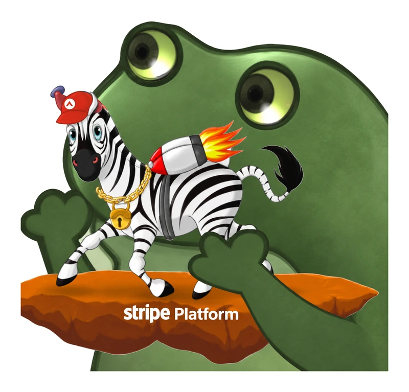 Bufo Offers A Jetpack Zebra sticker