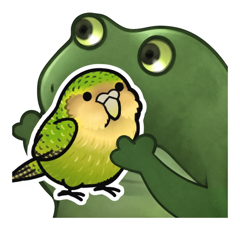 Bufo Offers A Kakapo sticker