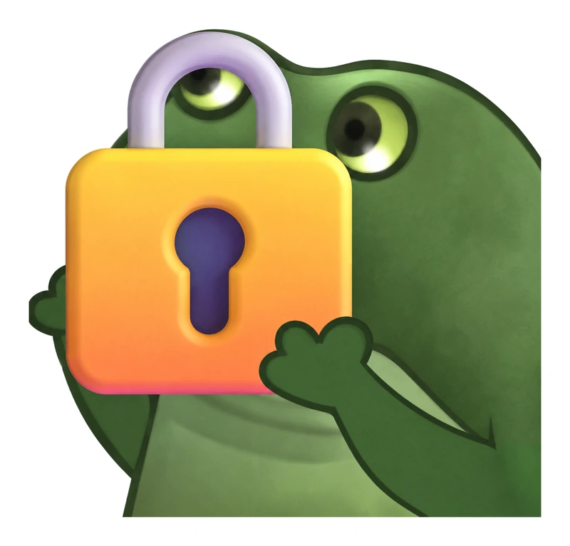 Bufo Offers A Lock sticker