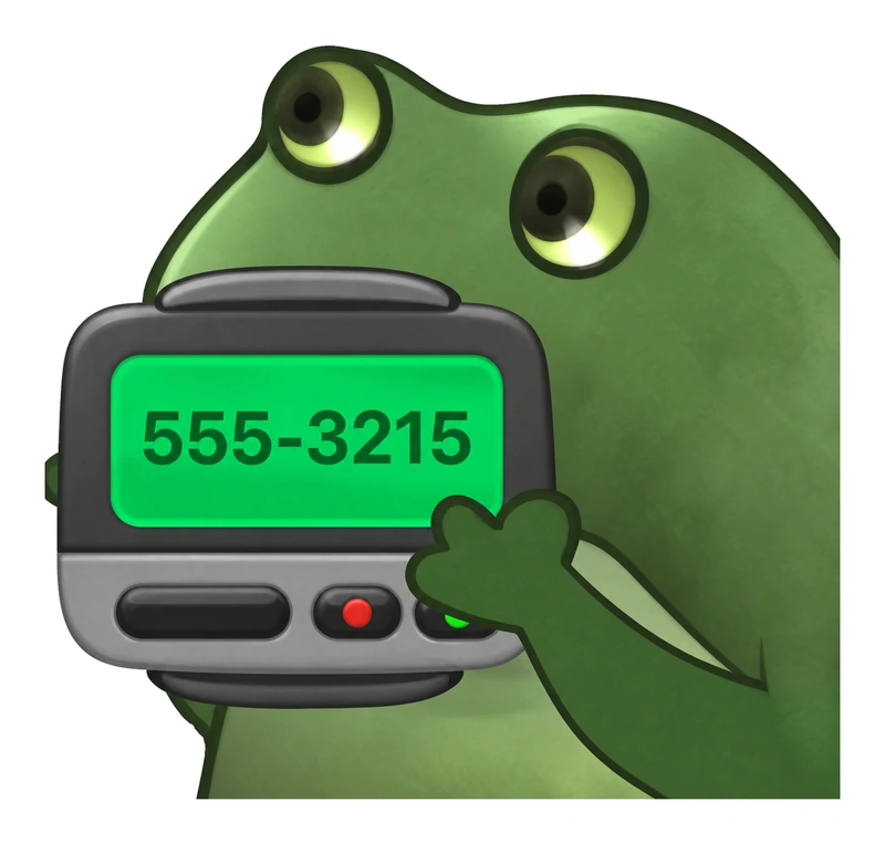 Bufo Offers A Pager sticker