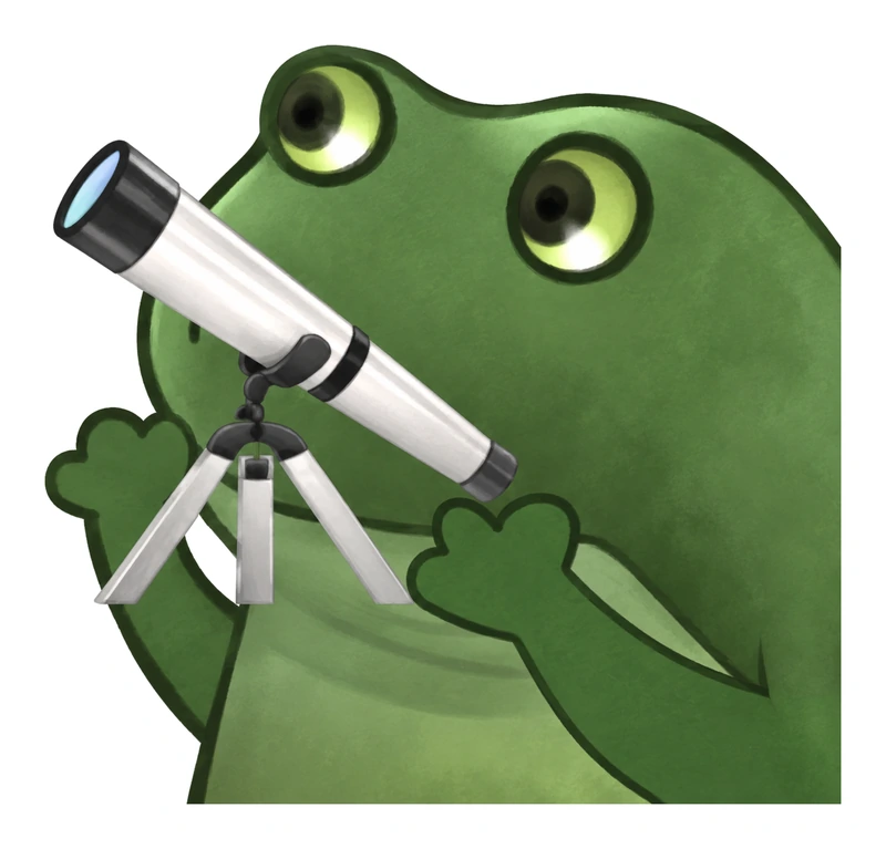 Bufo Offers A Telescope sticker