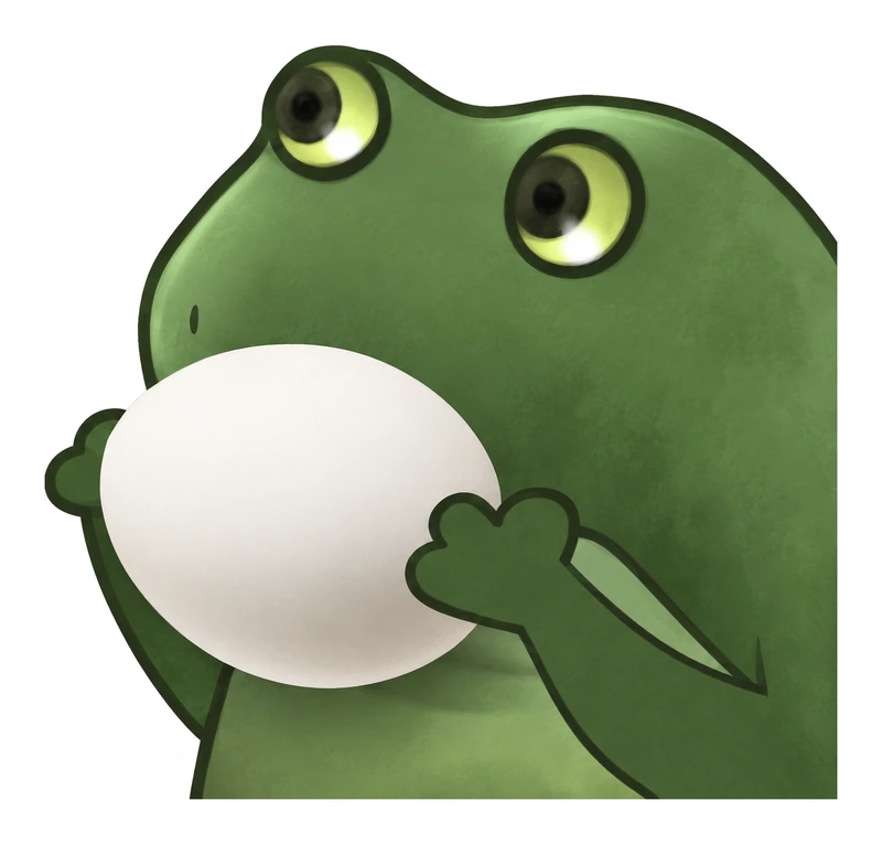 Bufo Offers An Egg In This Trying Time sticker