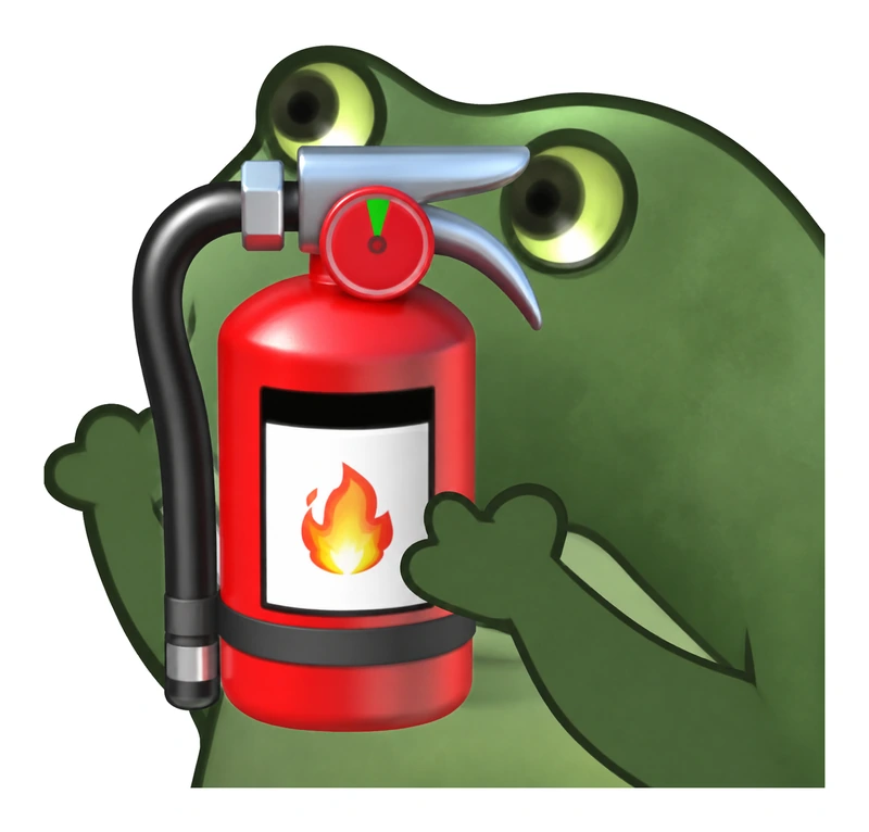 Bufo Offers An Extinguisher sticker