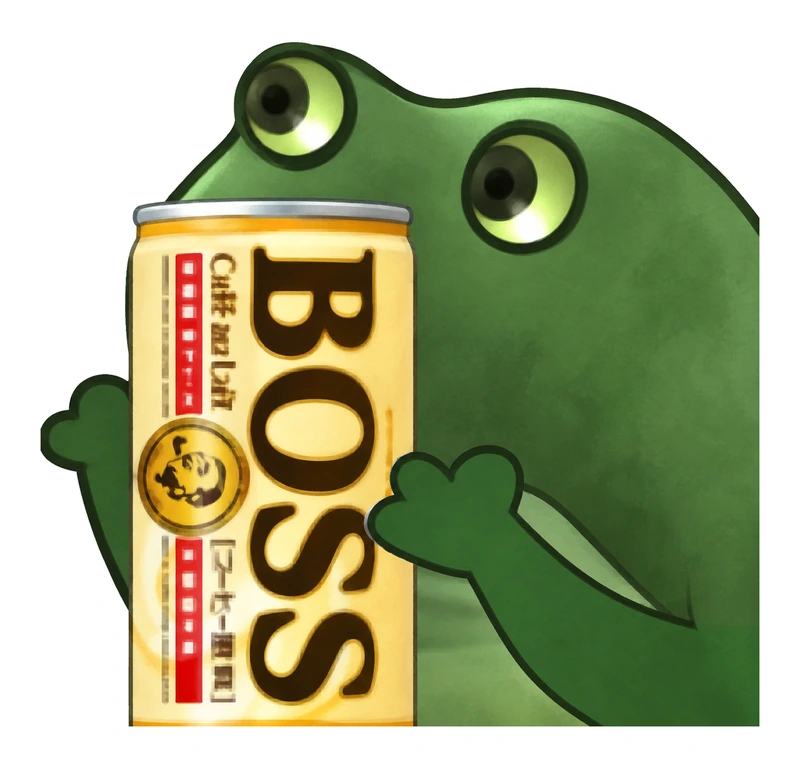 Bufo Offers Boss Coffee sticker