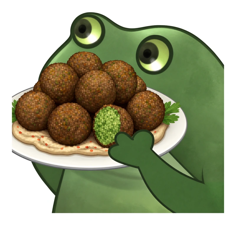 Bufo Offers Falafel sticker