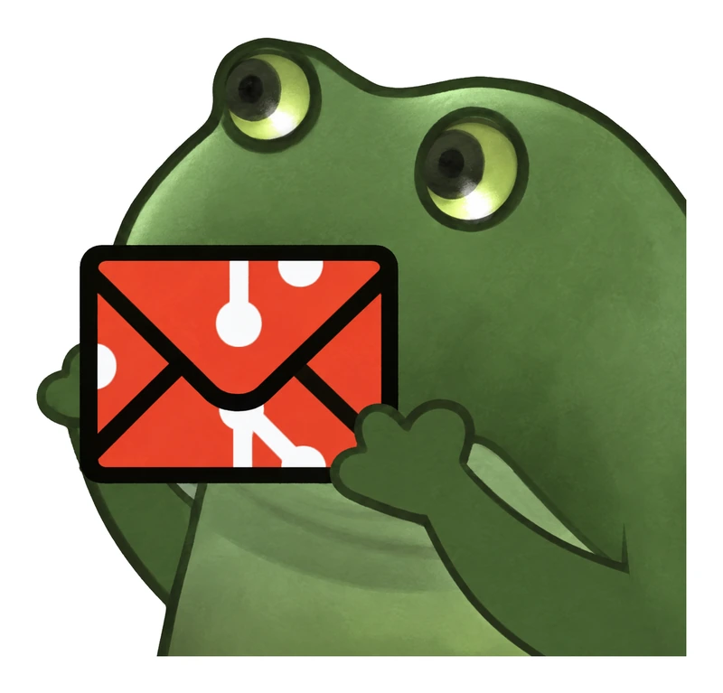 Bufo Offers Git Mailing List sticker