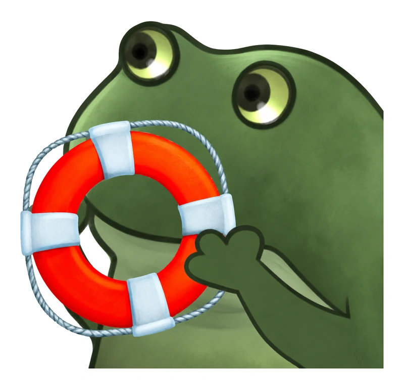 Bufo Offers Help sticker