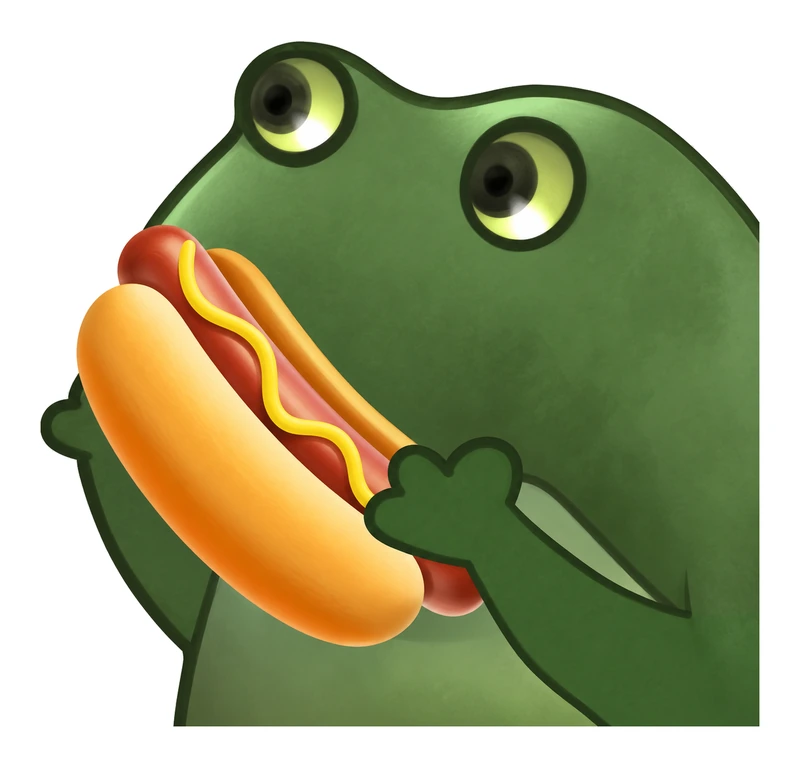 Bufo Offers Hotdog sticker