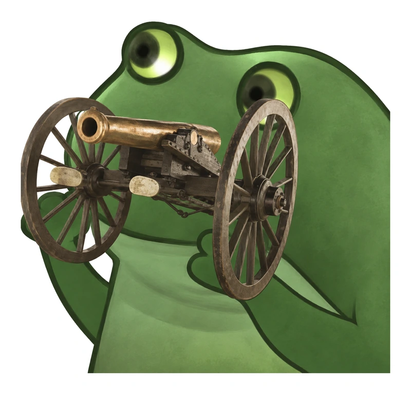 Bufo Offers Model 1857 12 Pounder Napoleon Cannon sticker