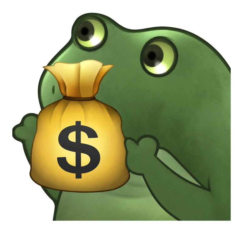 Bufo Offers Moneybag sticker