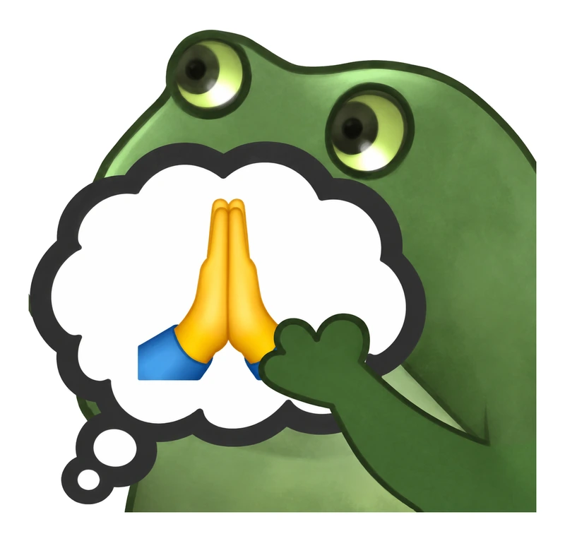 Bufo Offers Thoughts And Prayers sticker