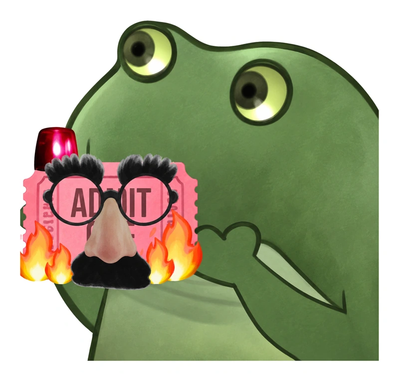 Bufo Offers You A Suspiciously Not Urgent Ticket sticker