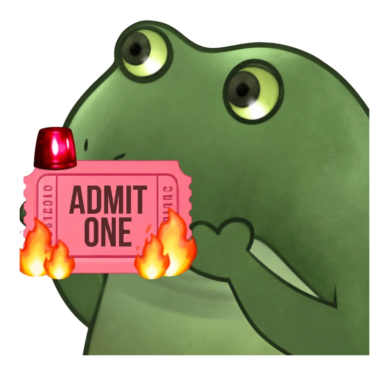 Bufo Offers You An Urgent Ticket sticker