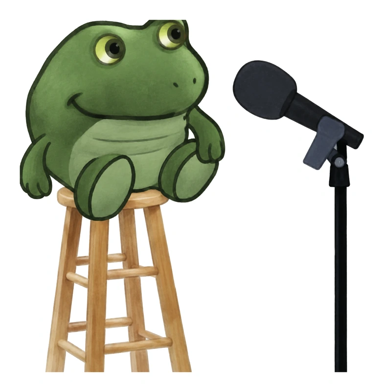 Bufo Open Mic sticker