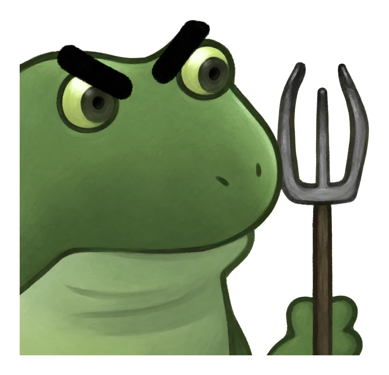 Bufo Pitchfork sticker