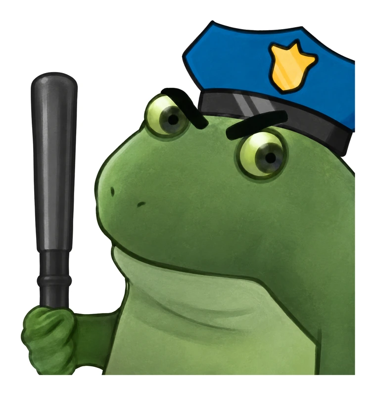 Bufo Police sticker