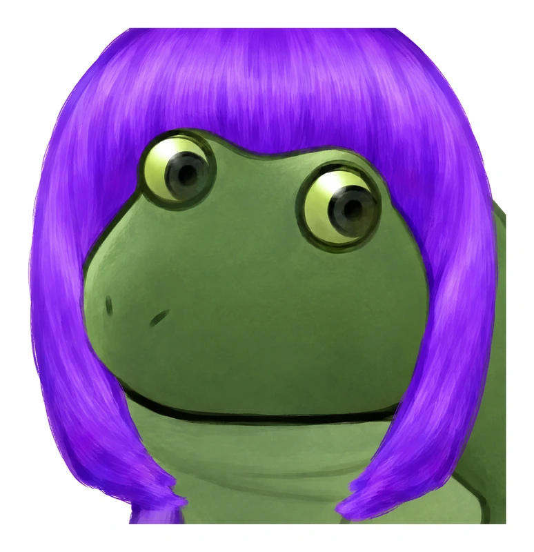 Bufo Purple Wig sticker
