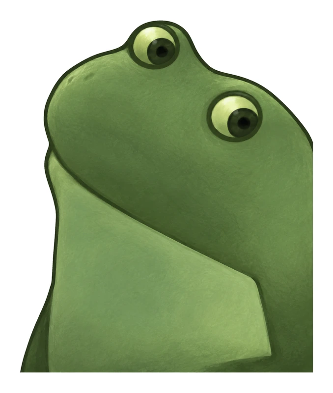 Bufo Strains His Neck sticker