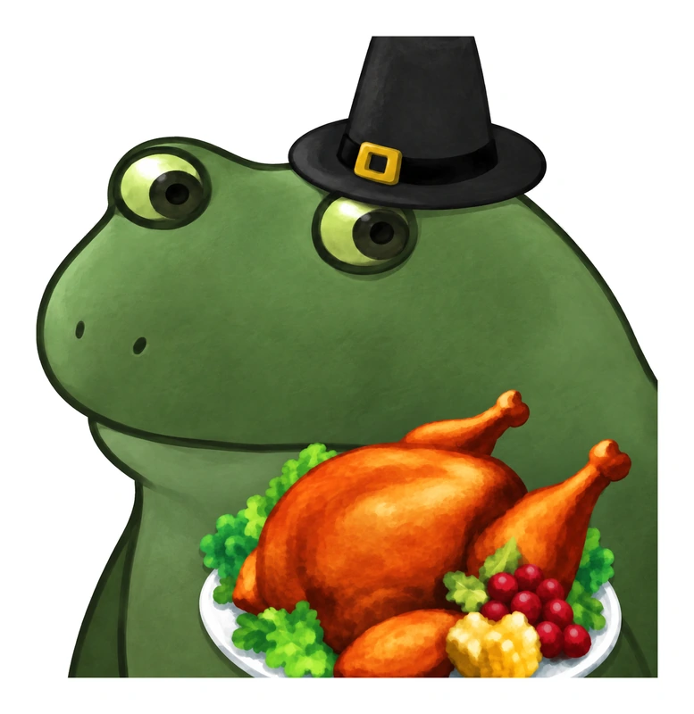 Bufo Thanksgiving sticker