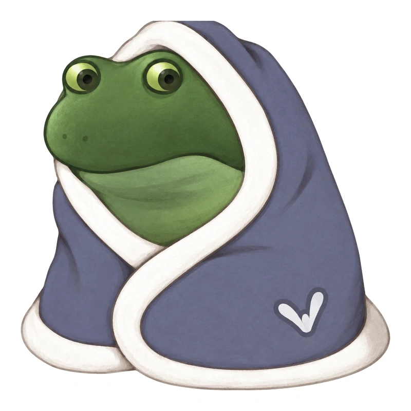 Bufo Trying To Relax While Procrastinating But Its Not Working sticker