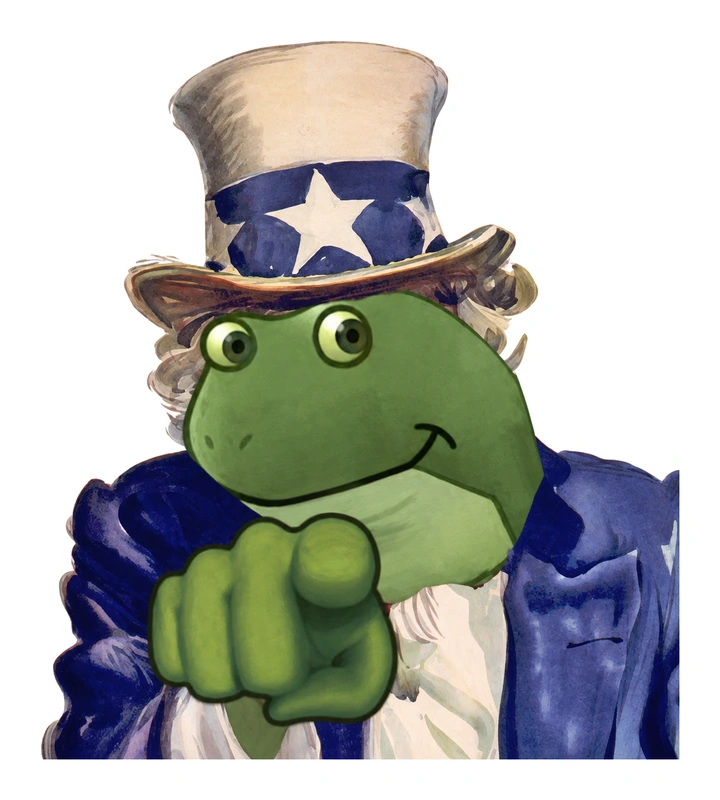 Bufo Wants You sticker