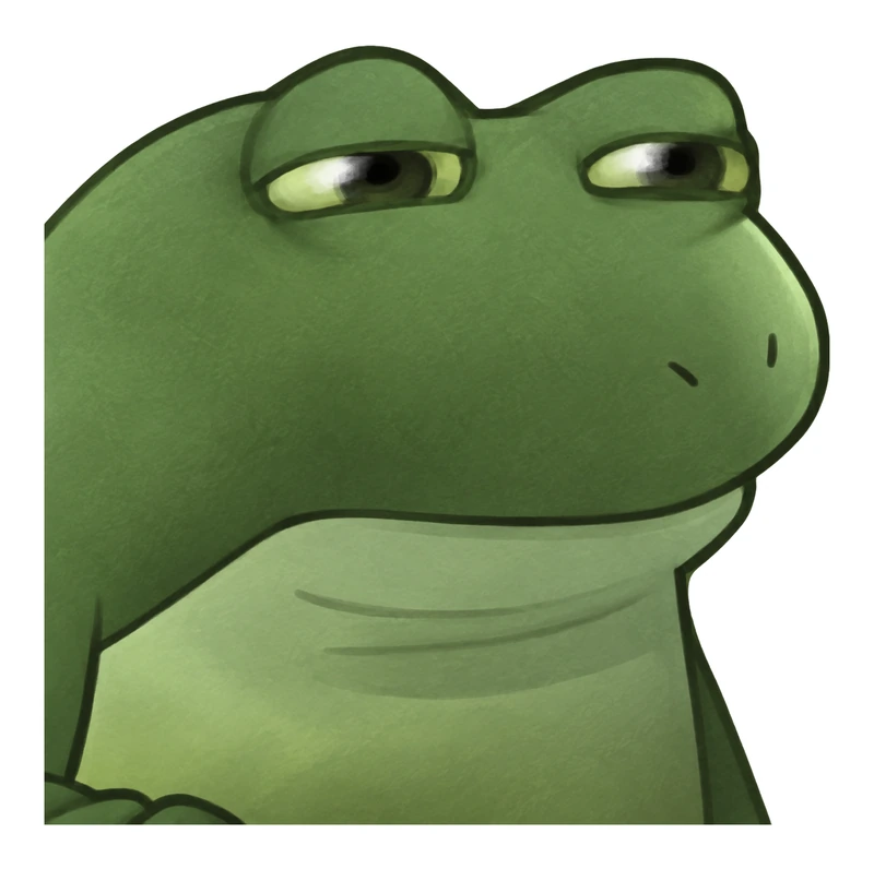Its Been Such A Long Day That Bufo Doesnt Really Care Anymore sticker