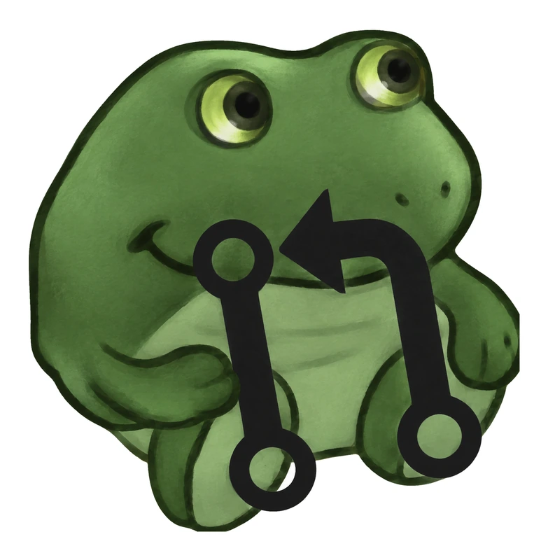Smol Bufo Has A Smol Pull Request That Needs Reviews And He Promises It Will Only Take A Minute sticker